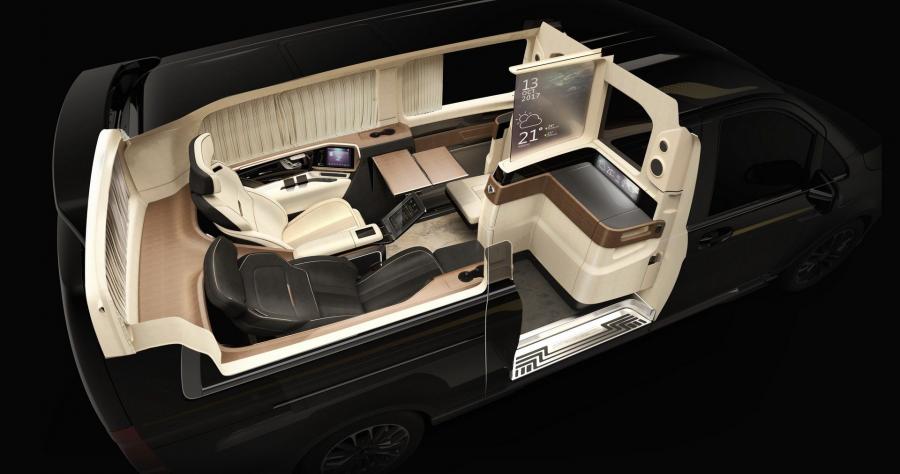 Интерьер Mercedes-Benz V260L Vulcanus by ItalDesign 2018 года  (фото 2 из 8)